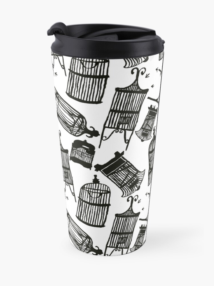 Alternate view of Fly Away Home Birdcage Travel Mug