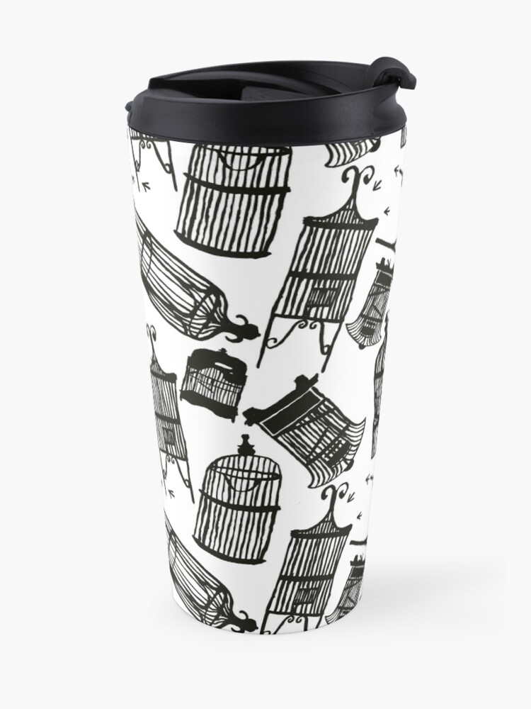 Alternate view of Fly Away Home Birdcage Travel Mug
