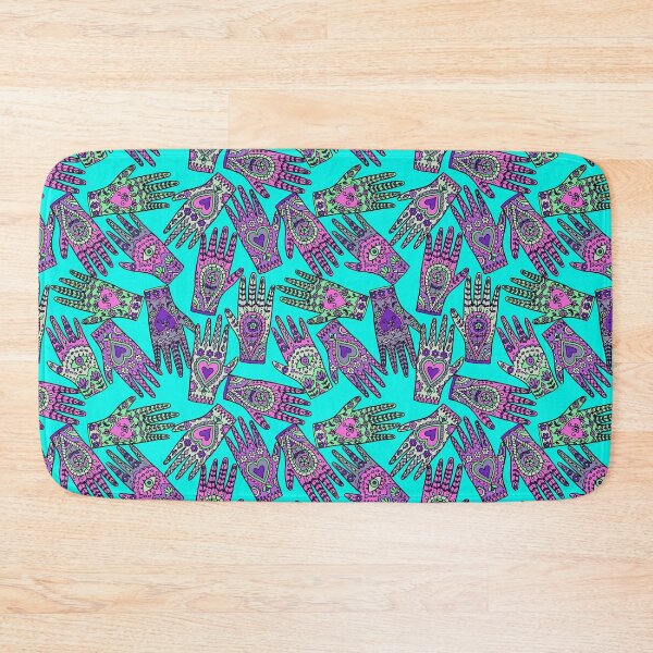 Item preview, ancestral hands ★ turquoise designed and sold by 11cusps.