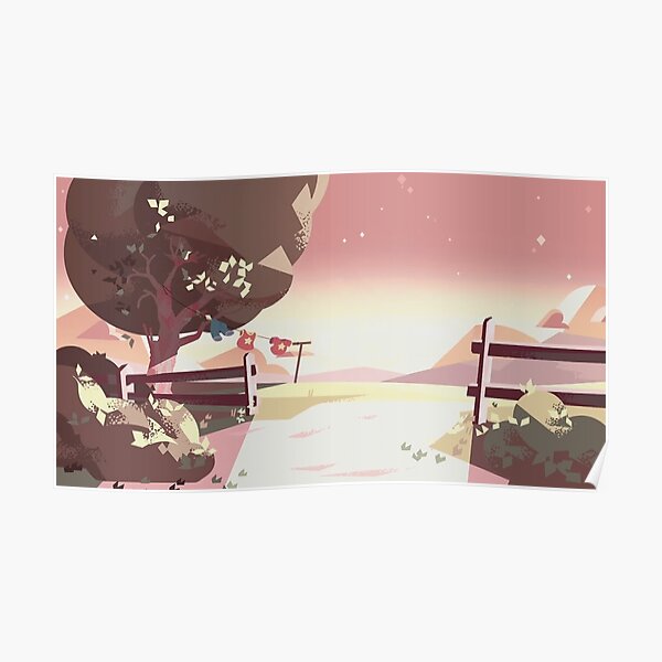 Steven Universe Clothes Line Background Poster