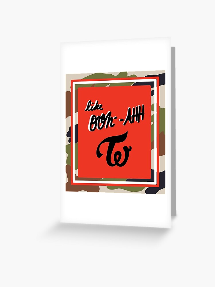 Twice Like Ooh Ahh Poster Art Greeting Card By Elatham18 Redbubble Twice Like Ooh Ahh Poster Art Greeting Card By Elatham18 Redbubble