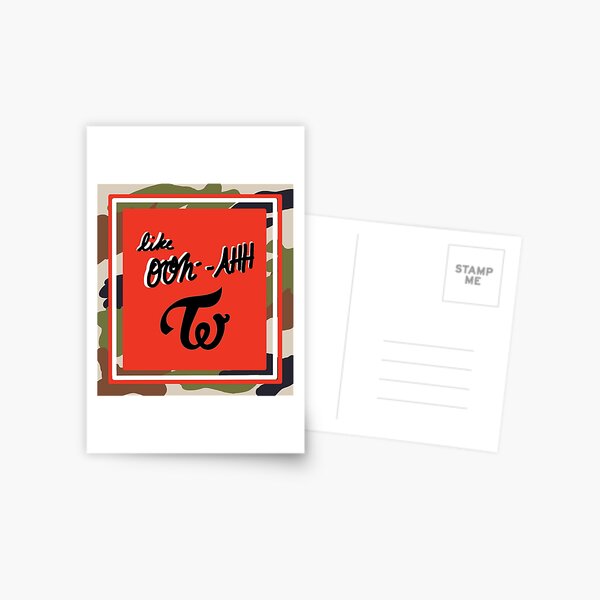 Twice Like Ooh Ahh Poster Art Postcard By Elatham18 Redbubble Twice Like Ooh Ahh Poster Art Postcard By Elatham18 Redbubble