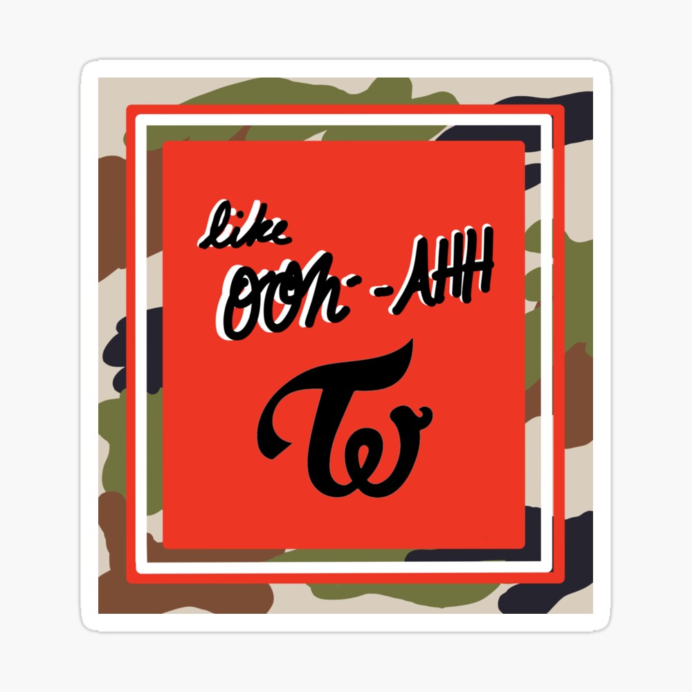 Twice Like Ooh Ahh Poster Art Greeting Card By Elatham18 Redbubble
