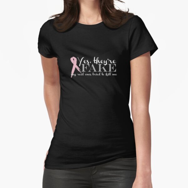 Womens Funny Breast Cancer Surgery Quote Double Mastectomy Recovery V-Neck  T-Shirt