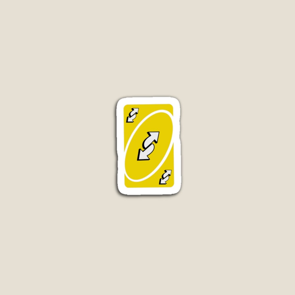 uno reverse card sticker Sticker for Sale by emmastensaas