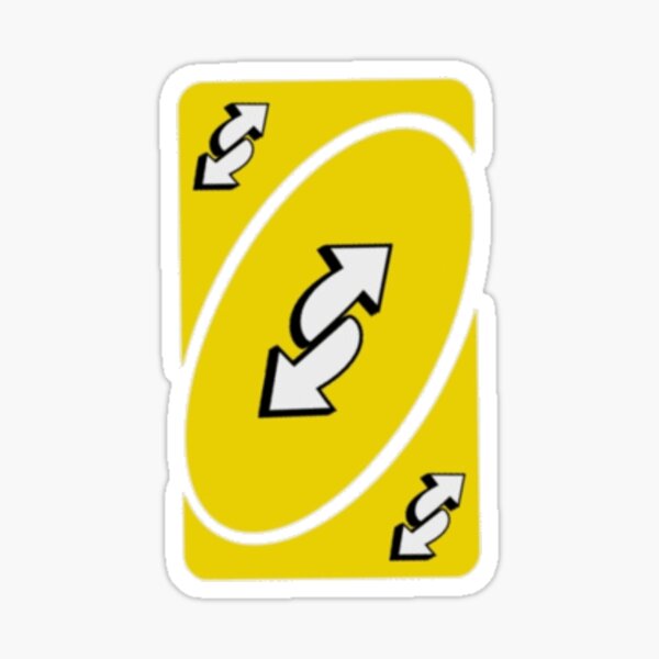 Light Yellow Reverse Uno Card | Greeting Card