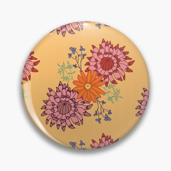 Item preview, Mustard Floral Pattern designed and sold by Sandra Vincent.