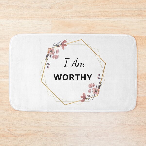 Item preview, I Am Worthy Positive Affirmation designed and sold by Bluepress.