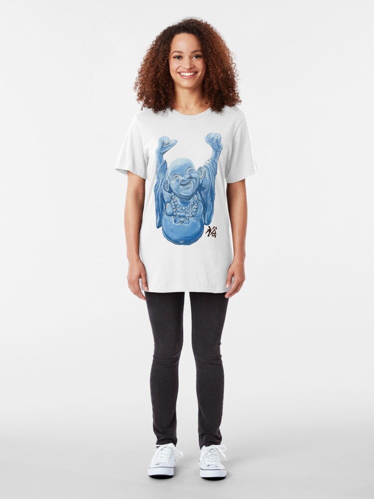 Alternate view of Abundance Buddha Slim Fit T-Shirt