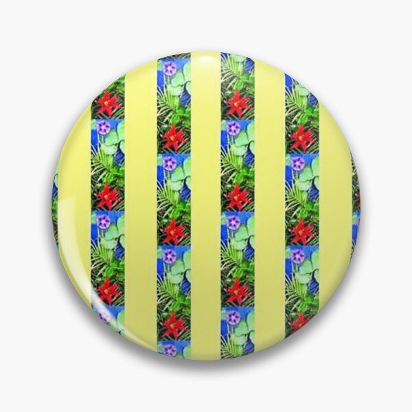 Item preview, EXPLOSION 4 flowers leaves lily star ipomée palm phoenix background blue green red nature designed and sold by dragonemma.