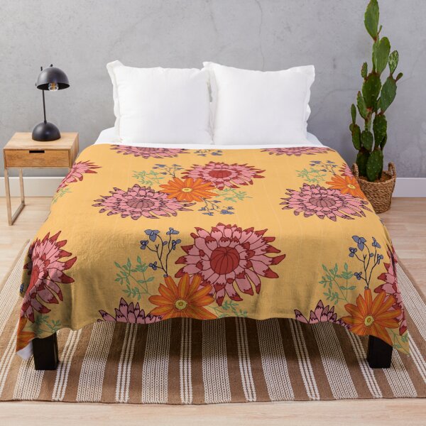 Item preview, Mustard Floral Pattern designed and sold by Sandra Vincent.
