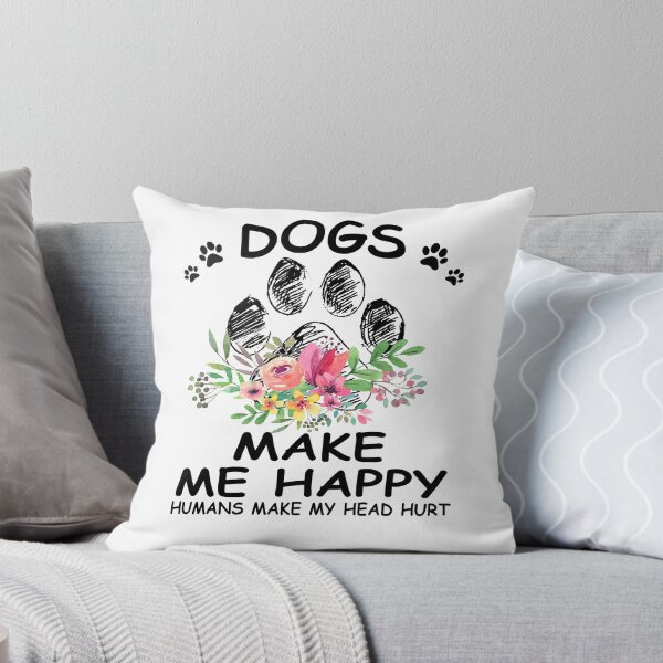 Item preview, Dogs make me happy humans make my head hurt designed and sold by Benvuza.