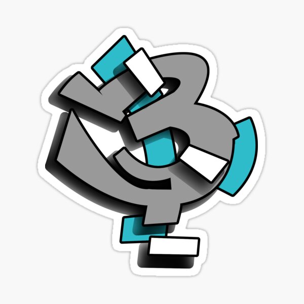 Wyldstyle Letter B Graffiti Abstract Art Digital Sticker