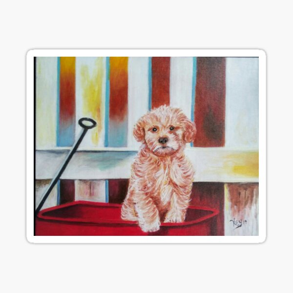 07. Wagon Dog by Kenneth Key Sticker