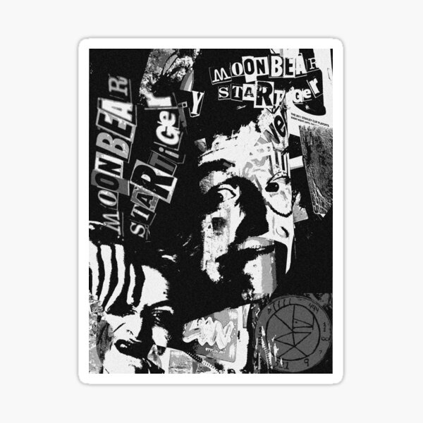 MOONBEAR STARTIGER Punk Goth Artist Graphic Sticker
