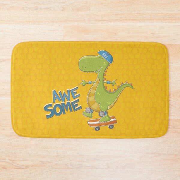 Item preview, Awesome cartoon dinosaur skate boarding designed and sold by Vaughan Duck.