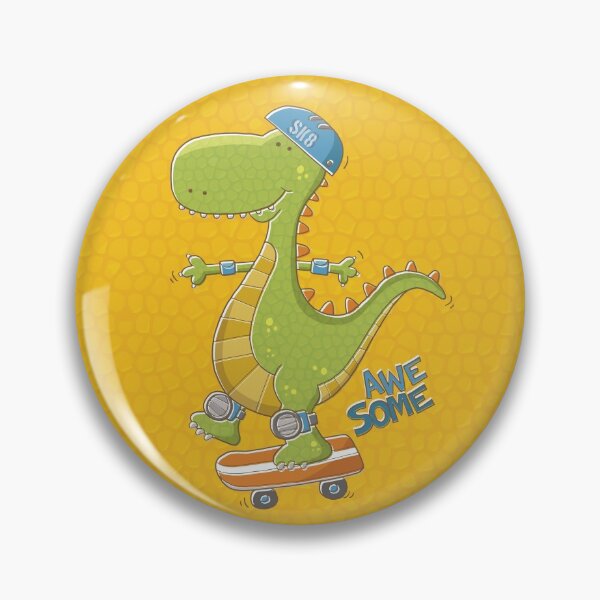 Item preview, Awesome cartoon dinosaur skate boarding designed and sold by Vaughan Duck.
