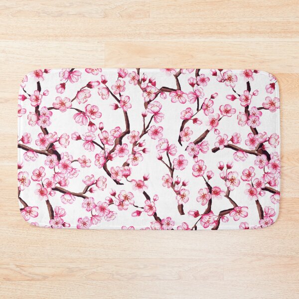 Item preview, Watercolor cherry blossom, sakura seamless pattern designed and sold by borodina-ket.
