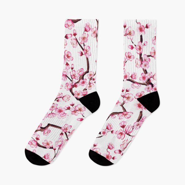 Item preview, Watercolor cherry blossom, sakura seamless pattern designed and sold by borodina-ket.