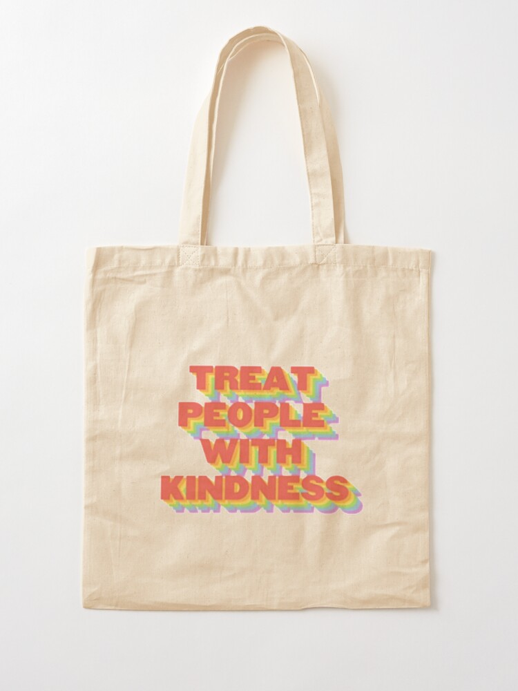 Alternate view of TREAT PEOPLE WITH KINDNESS (HARRY STYLES) Tote Bag