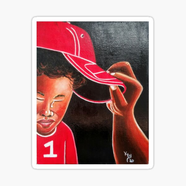 15. Boy in Red Cap by Kenneth Key Sticker