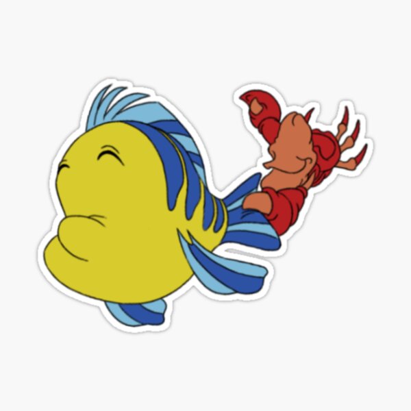 Disney Scrapbook Stickers The Little Mermaid Sebastian Flounder Ariel  Sandylion