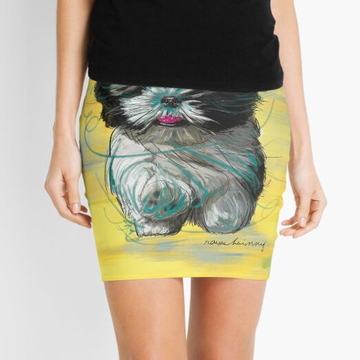 Shih Tzu Wollknäuel Minirock