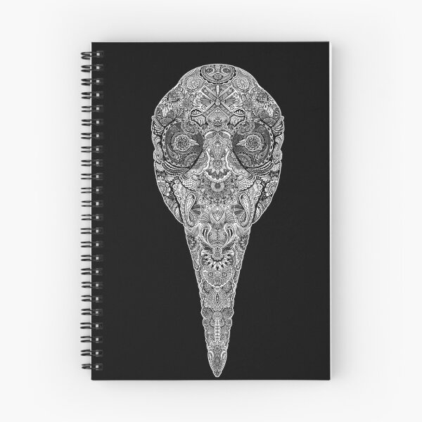 Item preview, Paisley Plague Mask Black on White designed and sold by ChePanArt.