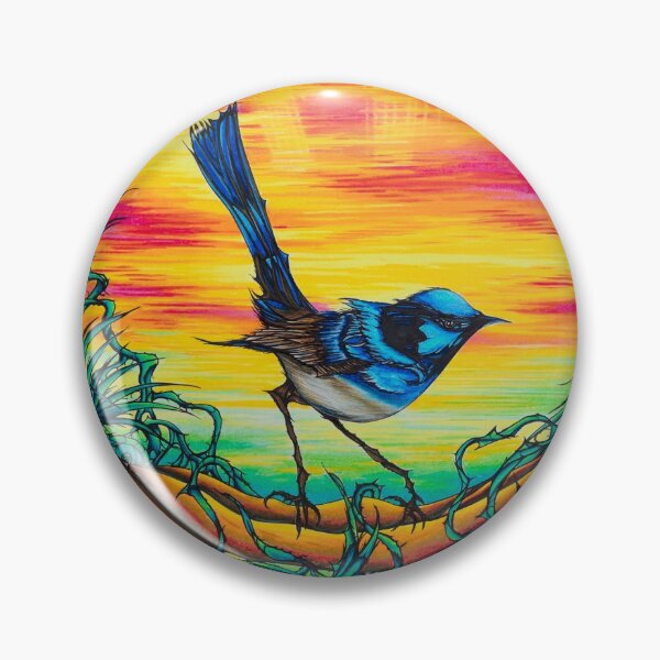 Item preview, Superb Fairy Wren (Blue Wren) designed and sold by mgjohnsonart.