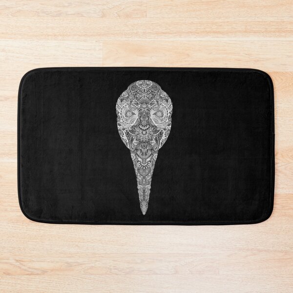 Item preview, Paisley Plague Mask White On Black designed and sold by ChePanArt.