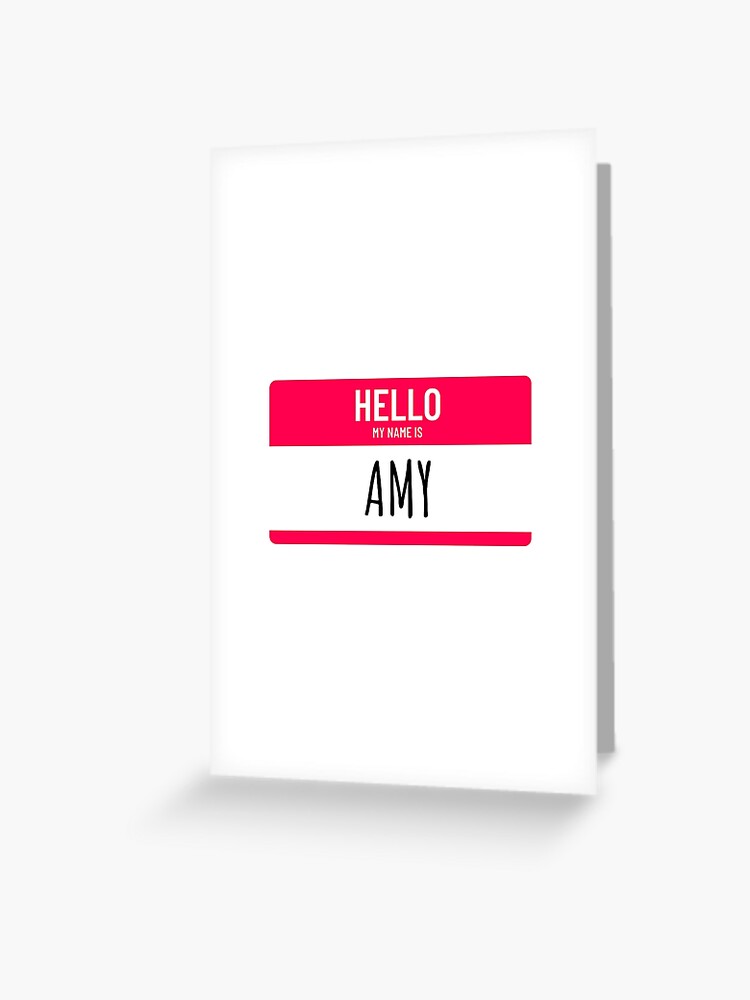 My name is Monica | Greeting Card