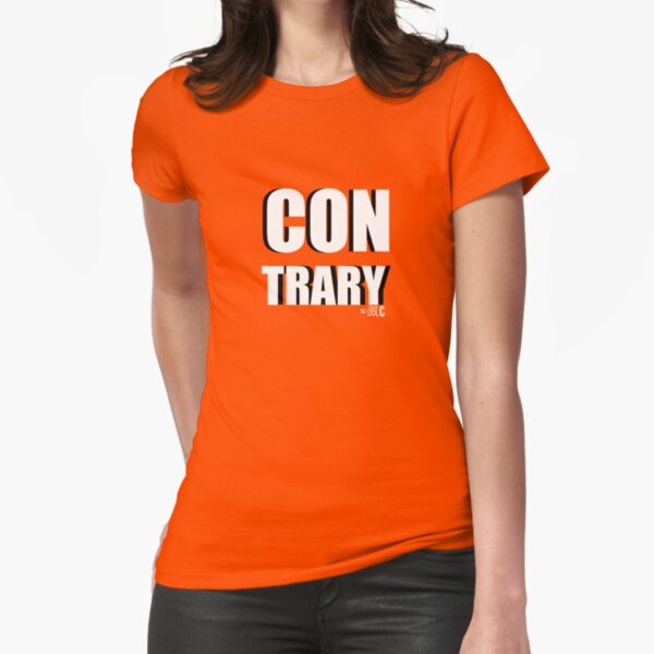 Contrary tee + hoodie Fitted T-Shirt