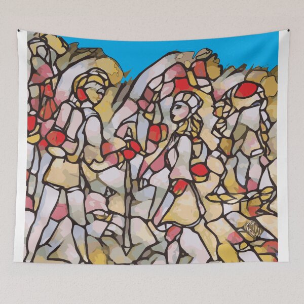 Item preview, Stained Glass Mountain Park, TeresaTown at Redbubble 2020 designed and sold by Mark Stansberry.