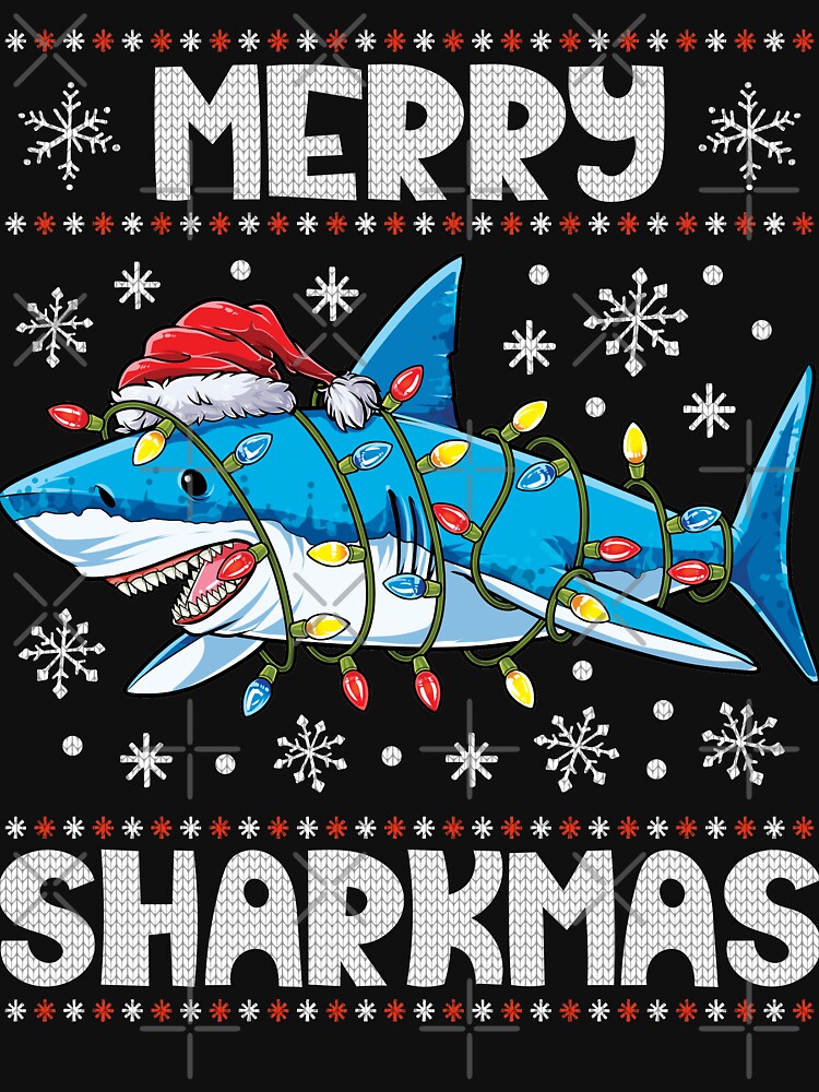 shark christmas t shirt