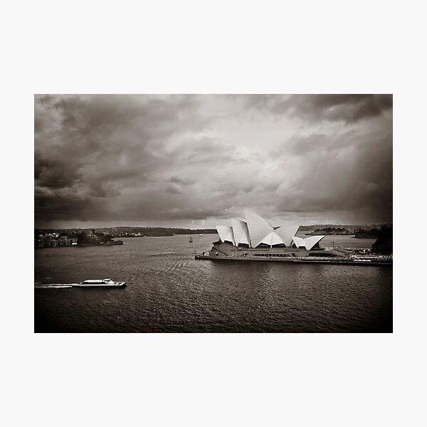 Sydney Opera House in B&W Photographic Print