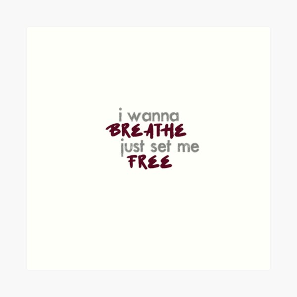 AB6IX Breath lyrics kpop song Art Print