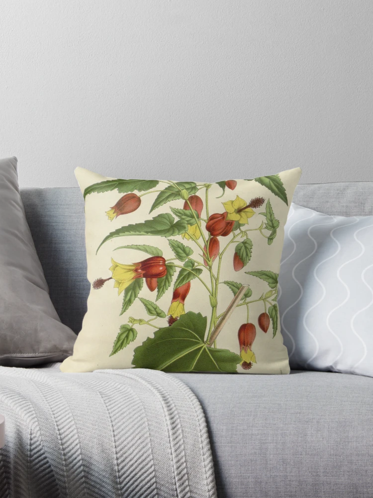 Aperçu 1 sur 4. Coussin avec l'œuvre Flore des serres et des... créée et vendue par Rodeoclash.