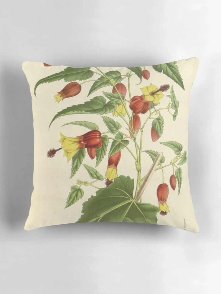 Aperçu 3 sur 4. Coussin avec l'œuvre Flore des serres et des... créée et vendue par Rodeoclash.
