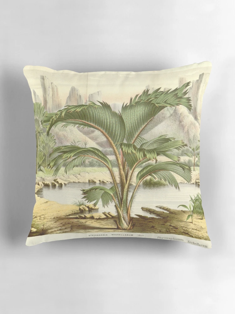 Aperçu 3 sur 4. Coussin avec l'œuvre Flore des serres et des... créée et vendue par Rodeoclash.