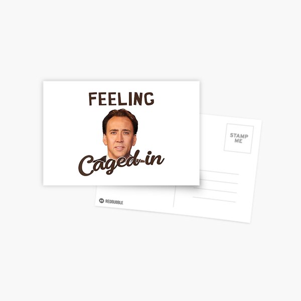 Feeling Caged In - Funny Meme Design Postcard