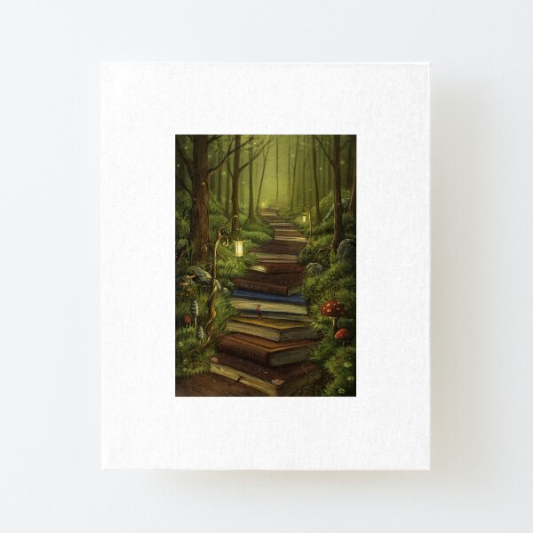 The Reader's Path Canvas Mounted Print