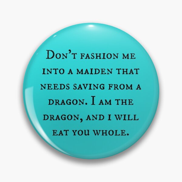 Dragon of Feminism 2 Pin for Sale by MysticalCrazy