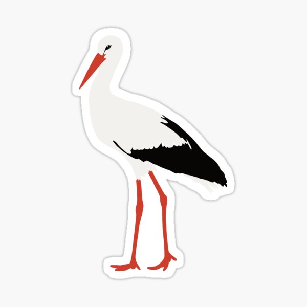 Item preview, White stork  designed and sold by GeoCreate.