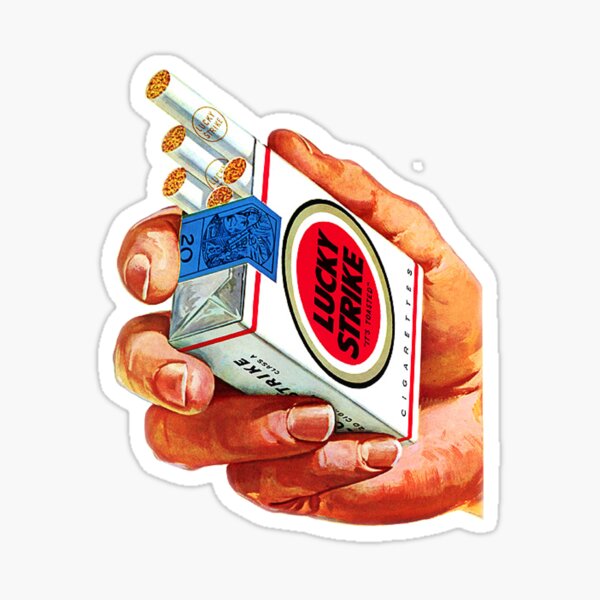 Lucky Strike, 1950 Sticker