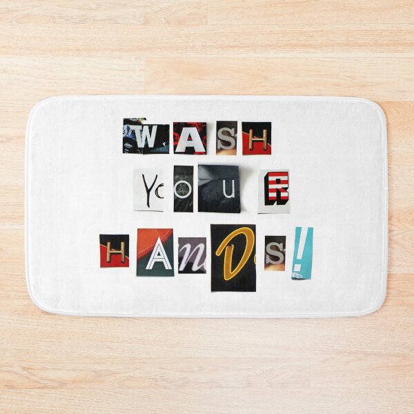 Item preview, Anonymous Threatening Letter: Wash your Hands - Fight the Epidemic designed and sold by Hell-Prints.