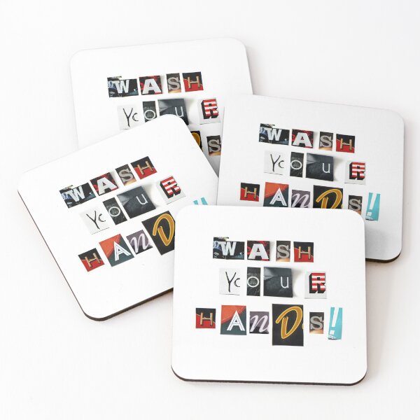 Item preview, Anonymous Threatening Letter: Wash your Hands - Fight the Epidemic designed and sold by Hell-Prints.