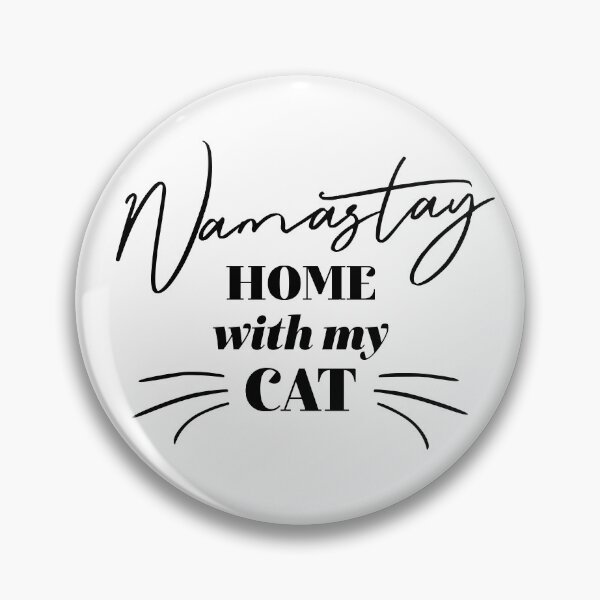 Item preview, Namastay Home With My Cat designed and sold by ZoollGraphics.