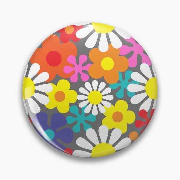 Item preview, Funky Hippie Flower Power Pattern designed and sold by HotHibiscus.