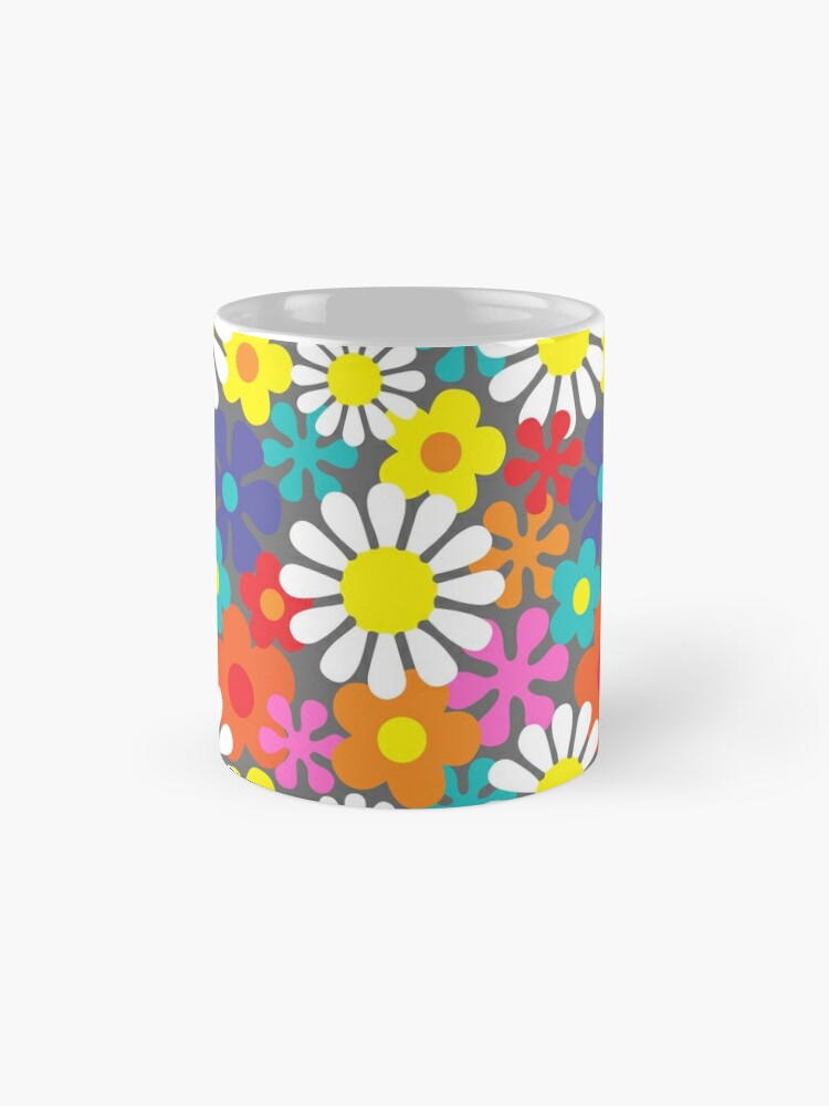 Funky Hippie Flower Power Pattern Coffee Mug for Sale by HotHibiscus