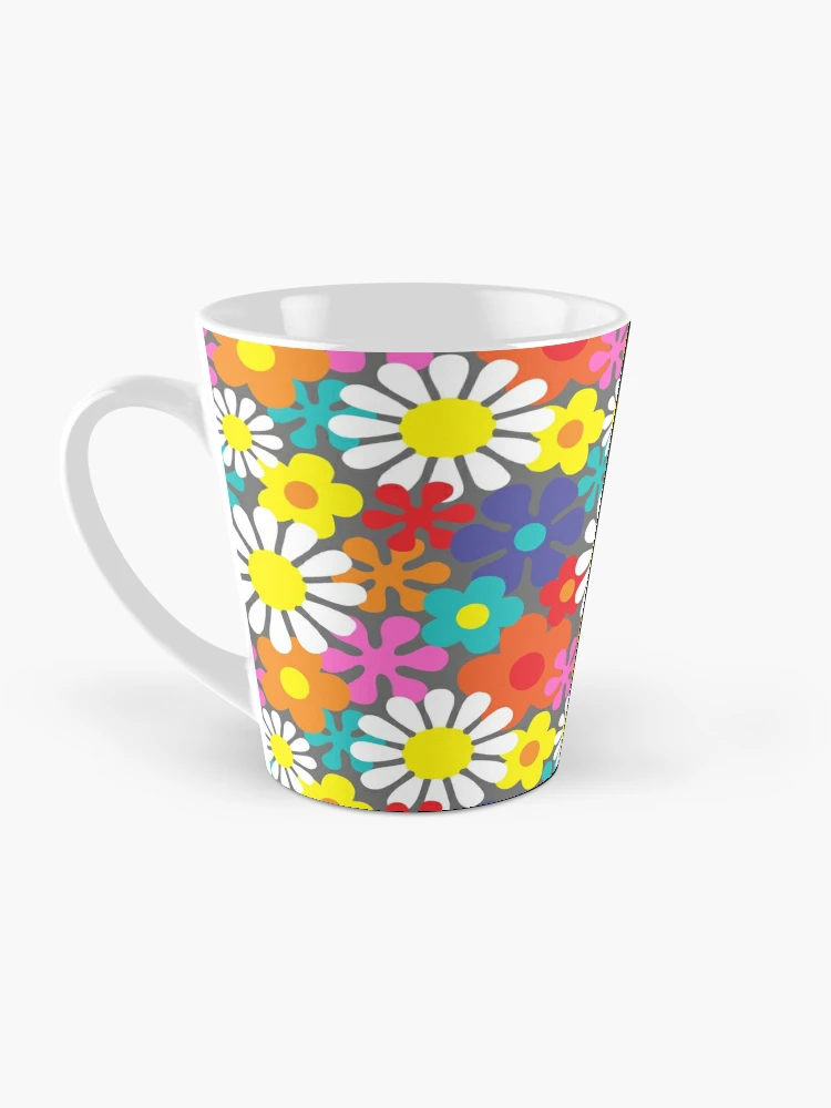 Funky Hippie Flower Power Pattern Coffee Mug for Sale by HotHibiscus